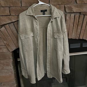 Shacket button down light jacket